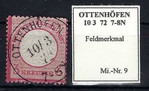 DR Mi 9° mit PF VIII, gep. Sommer BPP