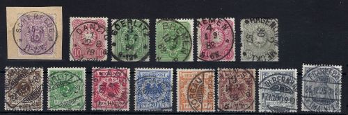 DR gest. Zusammenstellung Krone/Adler bis Germania