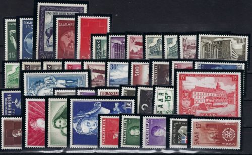 Saarland Jahrgänge 1952-1956 ** komplett, ME ca. 180€