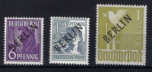 C) Berlin Mi 2x **, 5x **, 17a **, ME 270€, jede Marke geprüft Schlegel BPP