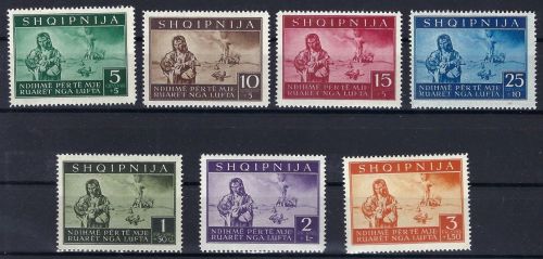 C) D. Bes. Albanien Mi 15-21 **, ME 110€