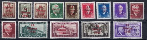 C) D. Bes. Albanien Mi 1-14 **, ME 500€