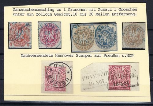C) Hannover Zusammenstellung Hannover Nachverwendung auf Preußen / NDP