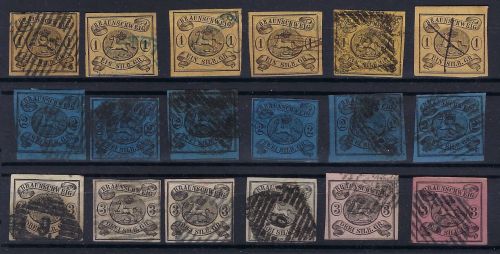 C) Braunschweig, 6mal Mi 6-8 °/Federzug, meist vollrandig, ME 1.560€