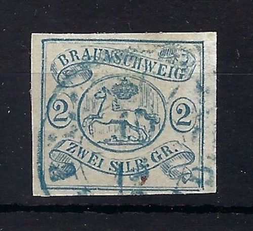 C) Braunschweig Mi 2 ° vollrandig, 350€