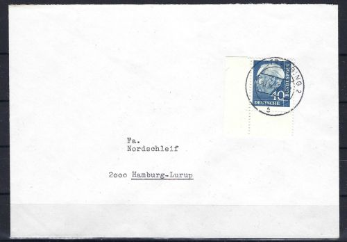 P) Bund Mi 260y ° auf Brief ideal gestempelt, gepr. Schlegel BPP