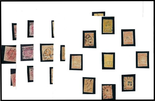 P) Venezuela 1859-70, Partie aus Spezialsammlung °/(*)