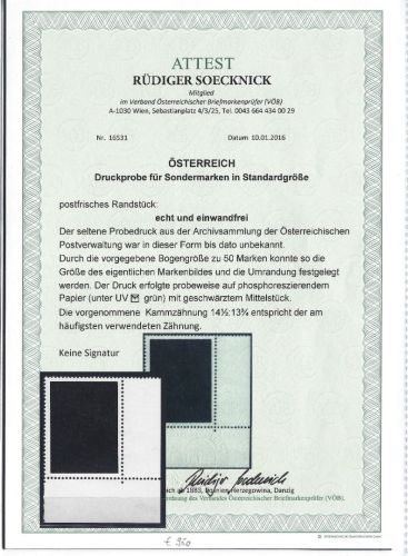 P) Seltenheit aus der Archivsammlung der Österr. Postverwaltung