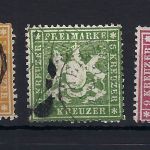 C) Württemberg Mi 16-20 y °, 20 signiert Pfenninger, ME 3.360€