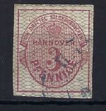 C) Hannover Mi 8 b ° vollrandig, geprüft Pfenninger, ME 450€