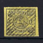 C) Braunschweig Mi 11 B ° geprüft Pfenninger, Me 1.000€