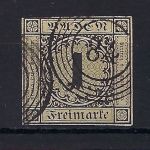 C) Baden Mi 1 a ° doppelt gep. Georg Bühler, ME 1.000€