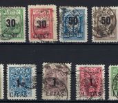 Memel / Klaipeda Mi 193-205 ° teils gepr. Dr. Petersen BPP, ME 450€