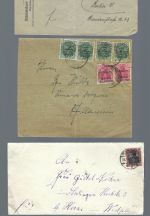 Oberschlesien 6 belege / Ansichtskarten EF / MeF / MiF