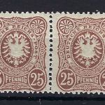 DR Mi 43c **, waagerechtes Paar, geprüft BPP, ME ca. 200€