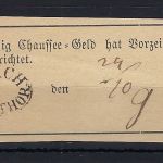 Thurn und Taxis 1 Pfg. Chaussee-Geld Rodach 1887