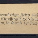 Thurn und Taxis 1 Pfg. Chaussee-Geld Rodach 1887
