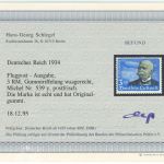 C) DR Mi 539 y **, Befund schlegel BPP, ME 400€