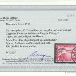 C) DR Mi 496 ° einwandfrei, Befund Schlegel BPP, ME 500€