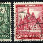 C) DR Mi 455, 459-462 ° teils geprüft Schlegel BPP, ME 185€