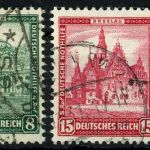 C) DR Mi 455, 459-462 ° teils geprüft Schlegel BPP, ME 185€