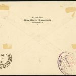 C) DR Mi 439 X m. rotem Sonderbestätigungsstempel, FA BPP, ME 500€