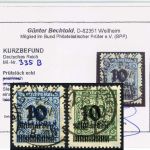 C) DR Mi 335 B ° + 336 B °, 335 KB Bechthold BPP, 336 gp. Infla + BPP