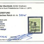 C) DR Mi 333 W ° einwandfrei, KB Bechthold BPP, ME 400€