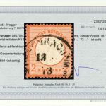 C) DR Mi 8 ° mit K1 Offenbach a. Main 3.13.73, Bef. Brugger BPP, ME 400€