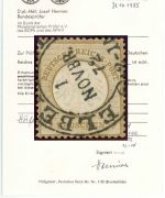 C) DR Mi 6 ° mit Hufeisenstempel ,,ELBERFELD 1. NOV. 72