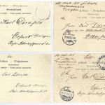 DAP China 4 AK´s befördert n. Elberfeld und Erfurt, 2x als Feldpost