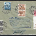 Bund/Berlin Erstflugbeleg Trans-Polar-Route Europa-Kalifornien