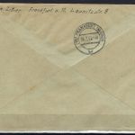 Bund Mi 149 (2), 150 R-Brief Ortsbrief Frankfurt a. Main, portoger.