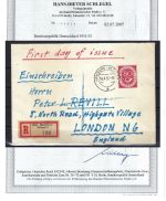 Bund Mi 137 als FDC-Auslandsbrief, FA Kopie Schlegel BPP