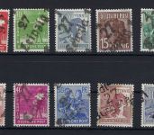 SBZ Bezirk 27 Leipzig, Mi 166-181 V ** (o. 179), gep. Hrebst BPP