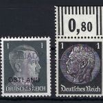 D. Bes. Russland, Ljady/Leningrad, Mi 1-2a/b **, Aufdr. falsch