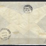 DR DR Mi 424 Eckrand OR, Auslandsbrief Friedrichshafen n. New York