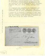 P) NDP seltene vierfarben-Frankatur Einschreiben n. Hannover