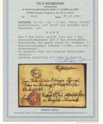 P) Sachen Mi 12a, EF Auslandsbrief Dressden n. Dänemark, FA Rismondo BPP