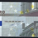 Bund 5 Euro Serie 2002 Deutschland, stark verschnitten, bankfrisch