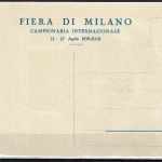 Italien, Messekarte "Ventennale Fiera di Milano" 1939, ungebraucht