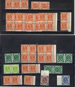 Bund Posthorn, Lot mit Paaren, 4er-Blocks, Einheiten, OR, ME 1778€