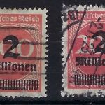 C) DR Mi 309 A Pb ° und 309 B a °, gep. Infla Berlin / BPP, ME 280€