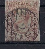 A) Sachsen Mi 12 a ° gepr. Rismondo BPP / Pfenninger, ME 80€