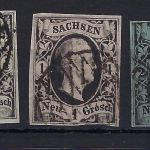 A)Sachsen Mi 2IIa 3a, 4IIa 5-6 je °, meist gep. Rismondo BPP, ME 320€