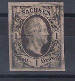 A) Sachsen Mi 4 I ° vollrandig, gepr. Rismondo BPP, ME 90€