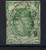 A) Sachsen Mi 2 II a ° gepr. Rismondo BPP, ME 120€