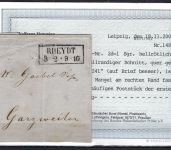 A) Preußen Mi 2 d EF Nr.-St.. 1241 + Ra2 Rheydt, Befund Flemming BPP