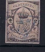 A) Oldenburg Mi 7 ° gepr. Brettl BPP, ME 750€