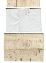A) Bremen 1822-46, 3 Vorphilabriefe / Auslandsbriefe Bremen n. London